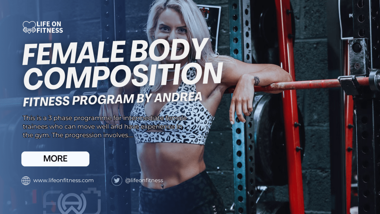 Fitness program for women, female body composition, new fitness and exercise program